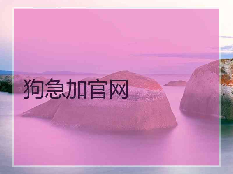 狗急加官网