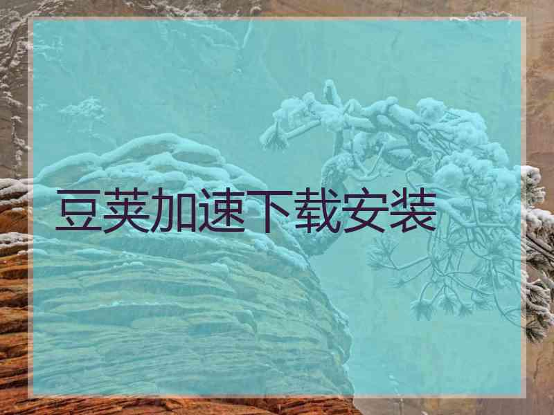 豆荚加速下载安装
