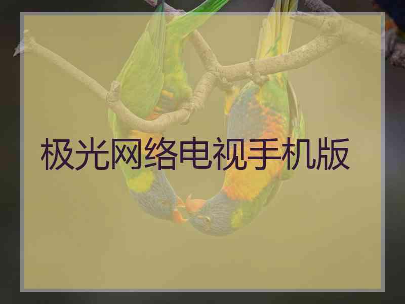 极光网络电视手机版