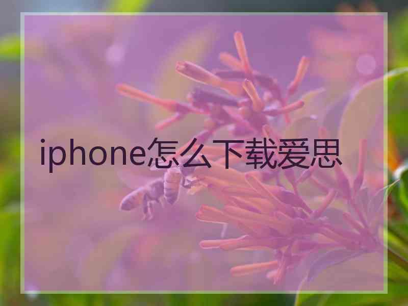 iphone怎么下载爱思