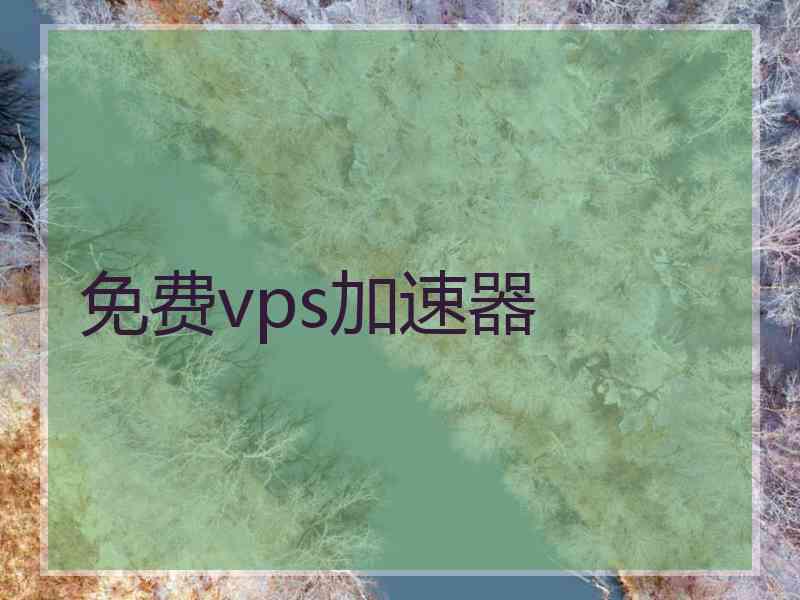 免费vps加速器
