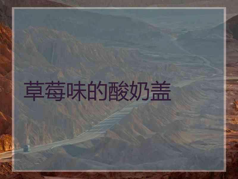 草莓味的酸奶盖