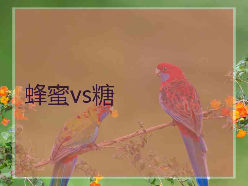 蜂蜜vs糖
