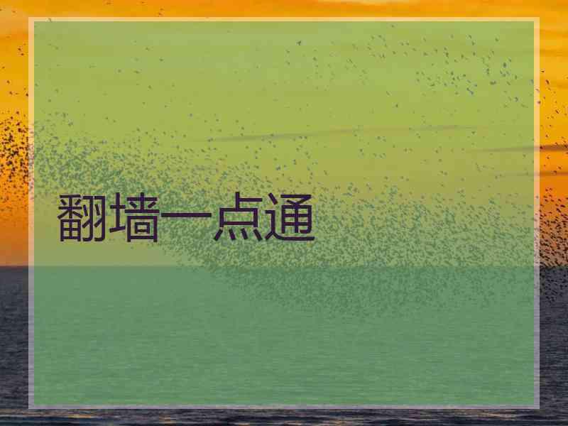 翻墙一点通