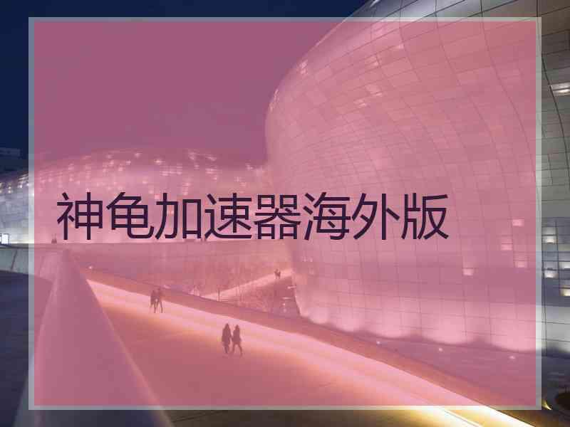 神龟加速器海外版