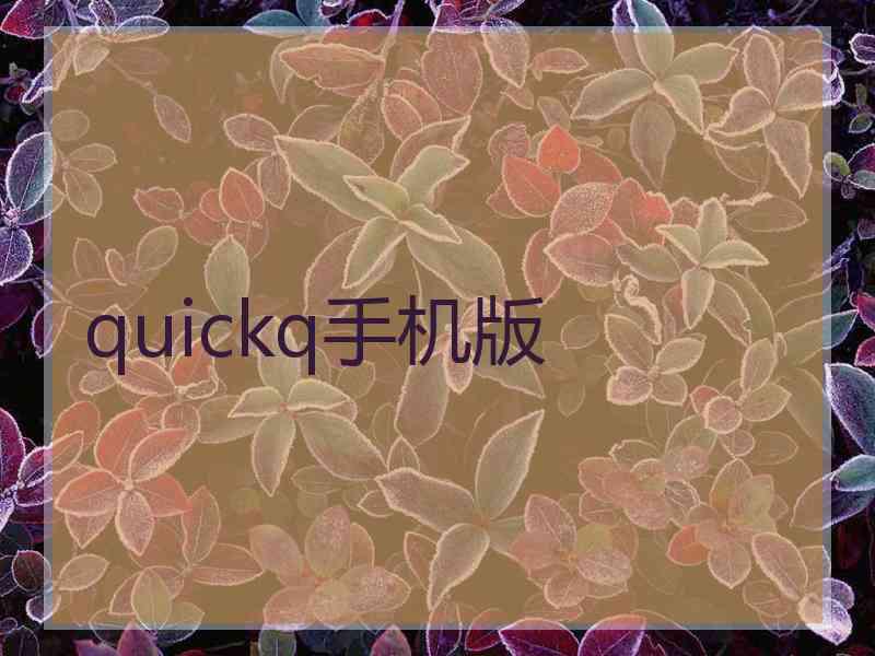 quickq手机版