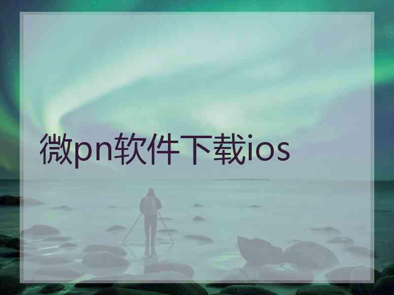微pn软件下载ios