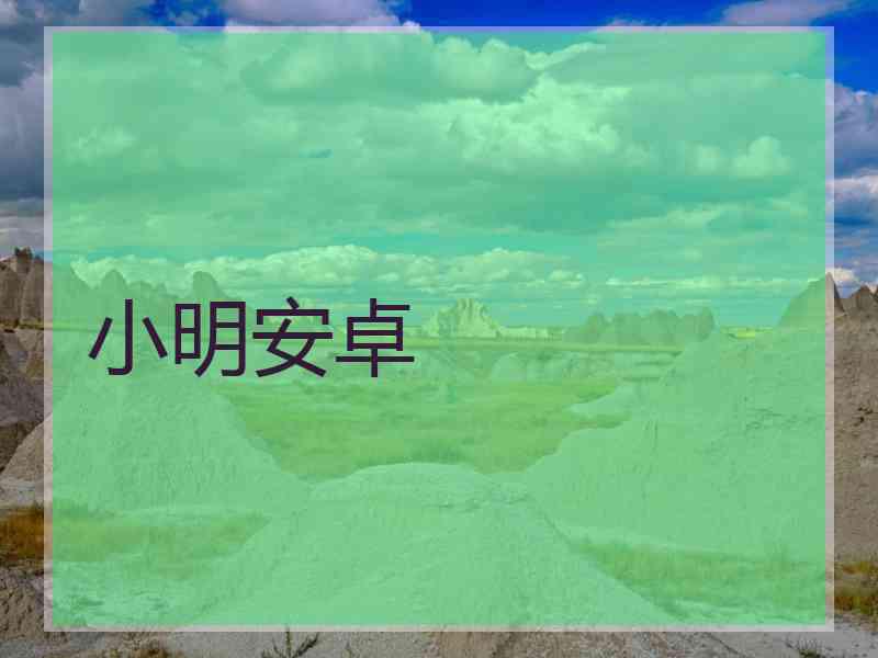 小明安卓