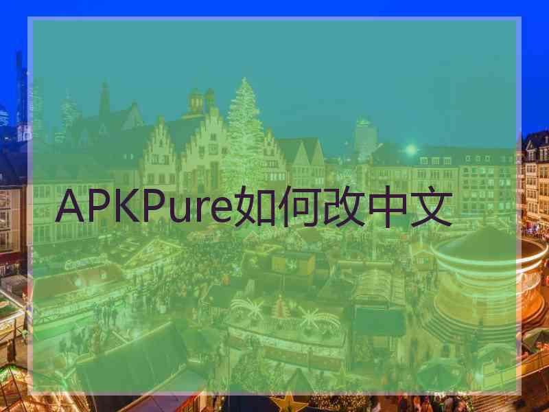 APKPure如何改中文