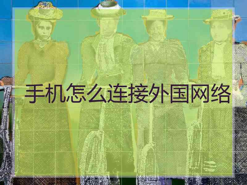 手机怎么连接外国网络