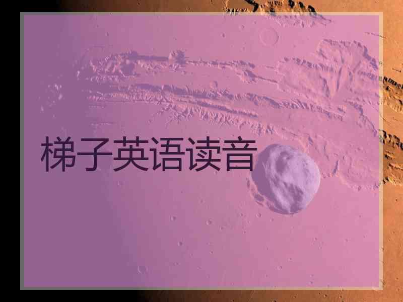 梯子英语读音