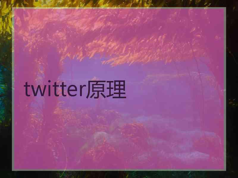 twitter原理