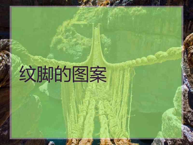 纹脚的图案