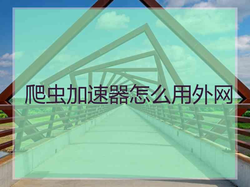 爬虫加速器怎么用外网