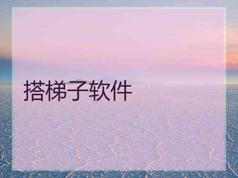 搭梯子软件