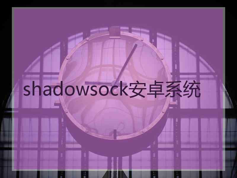 shadowsock安卓系统