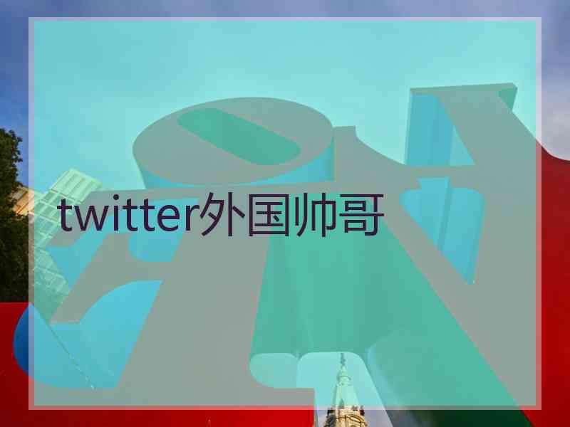 twitter外国帅哥