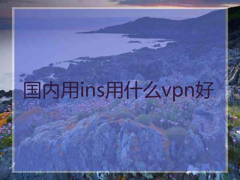 国内用ins用什么vpn好