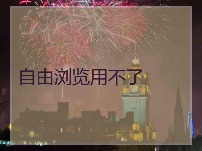 自由浏览用不了