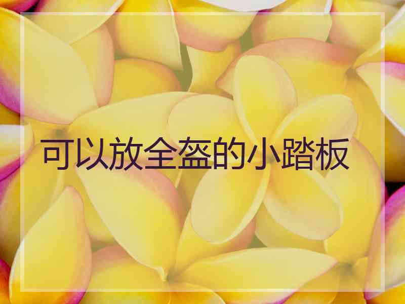 可以放全盔的小踏板
