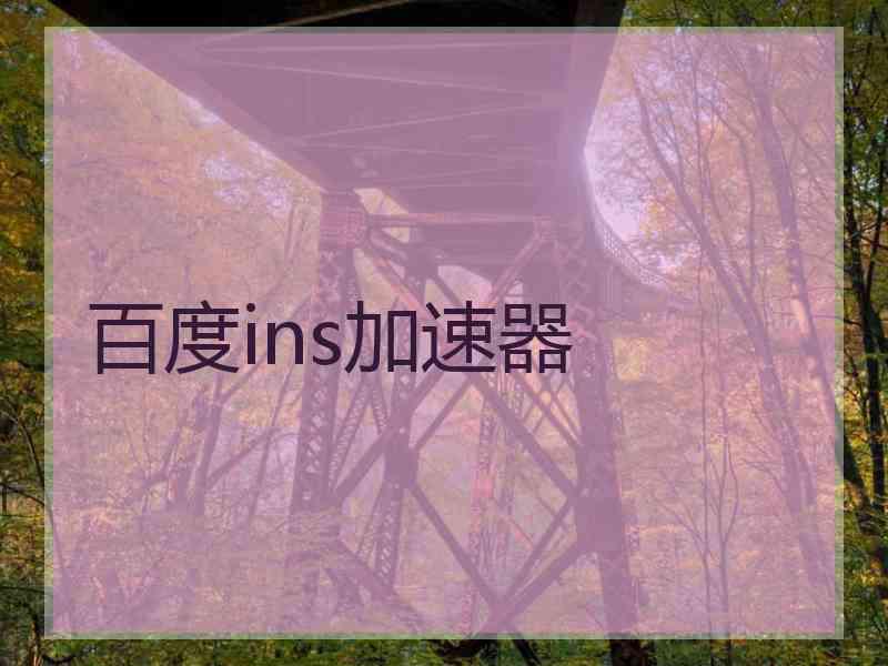 百度ins加速器