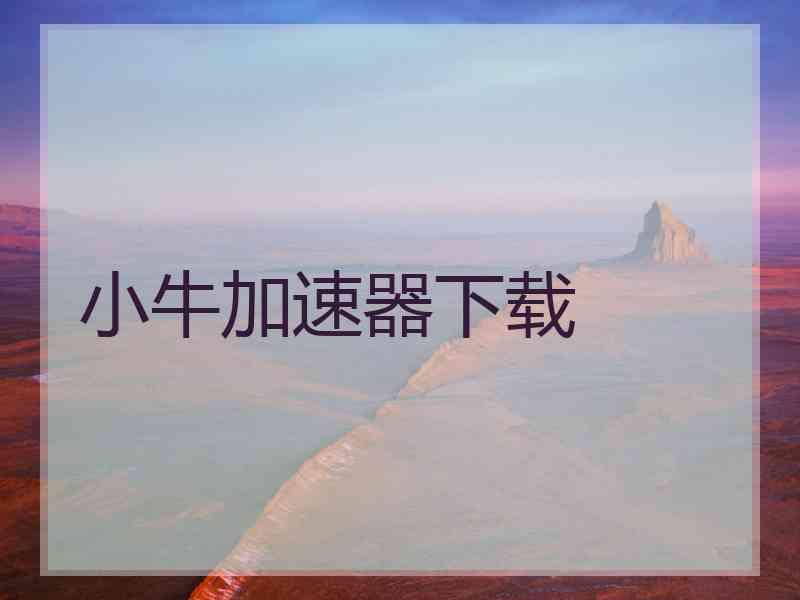 小牛加速器下载