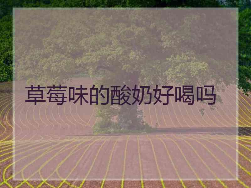 草莓味的酸奶好喝吗
