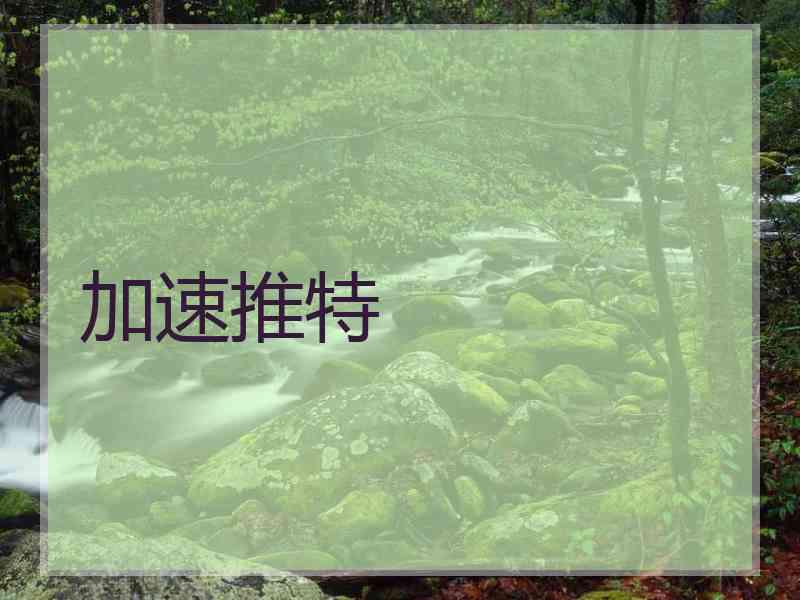 加速推特